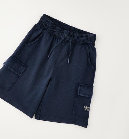 Pantaloni corti da ragazzo BLU SCURO-3849