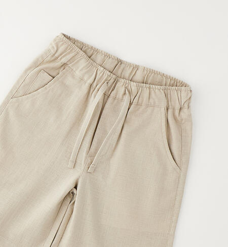 Pantaloni corti eleganti per bambino BEIGE-0436
