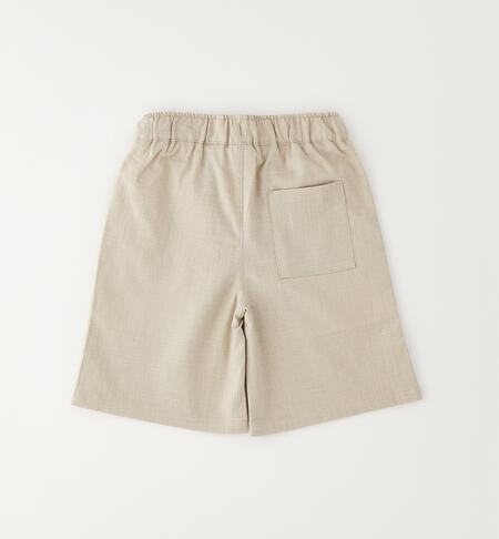 Pantaloni corti eleganti per bambino BEIGE-0436