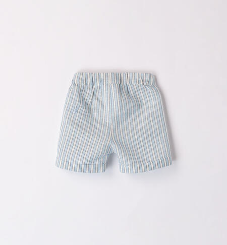 Pantaloni corti neonato AZZURRO