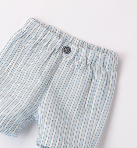 Pantaloni corti neonato AZZURRO-3872