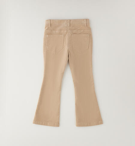 Girls' trousers BEIGE-0941