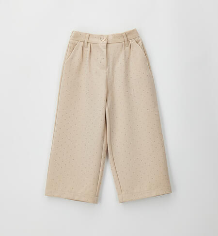 Pantaloni da bambina iDO BEIGE-0941
