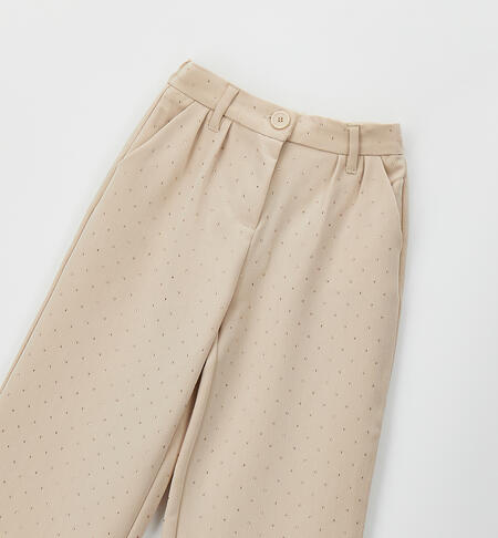 Pantaloni da bambina iDO BEIGE-0941