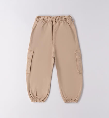 Pantaloni da bambina NATURAL BEIGE-0343