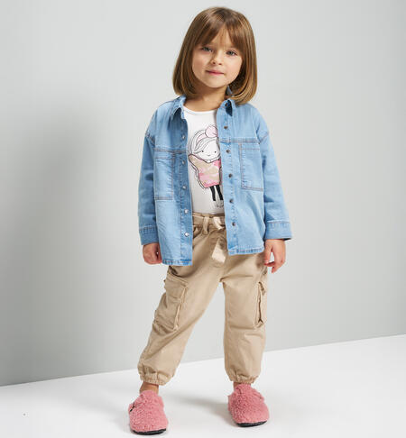 Pantaloni da bambina BEIGE