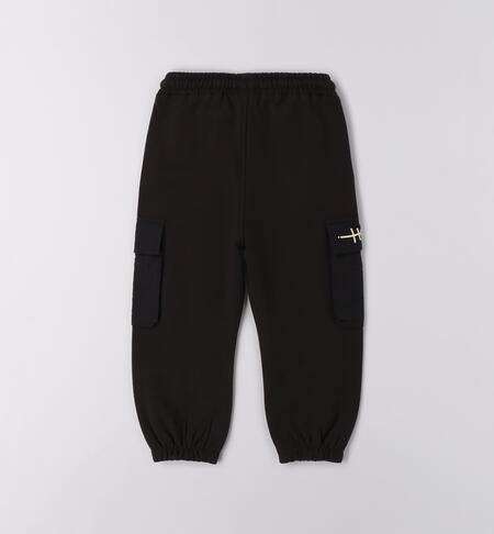 Pantaloni da bambino sportivi NERO-0658