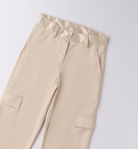 Pantaloni da ragazza ECRU'-0154