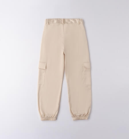 Pantaloni da ragazza ECRU'-0154
