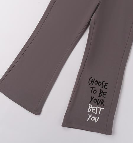Pantaloni da ragazza GRIGIO SCURO-0564