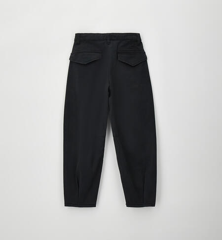 Pantaloni da ragazza NERO-0658