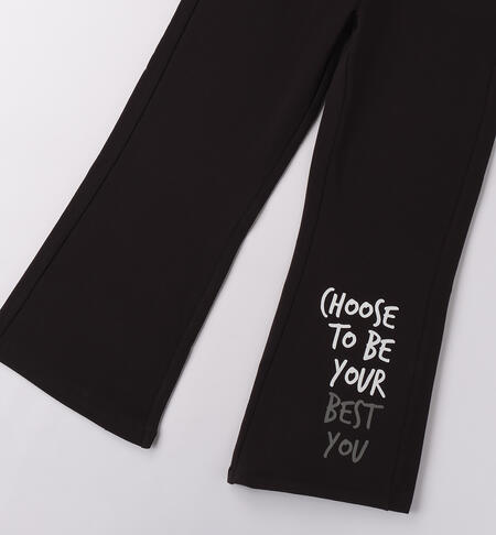 Pantaloni da ragazza NERO-0658