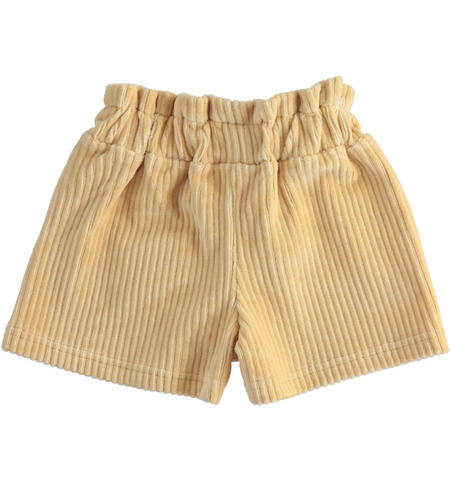 Pantaloni eleganti bambina in ciniglia - da 9 mesi a 8 anni iDO BEIGE-0732