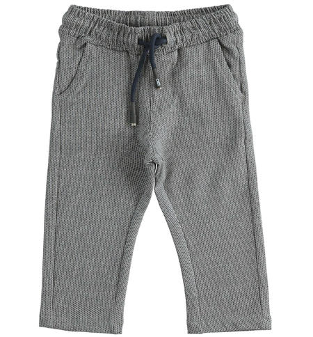 Pantaloni eleganti bambino - da 9 mesi a 8 anni iDO GRIGIO MELANGE-BLU-6UG8