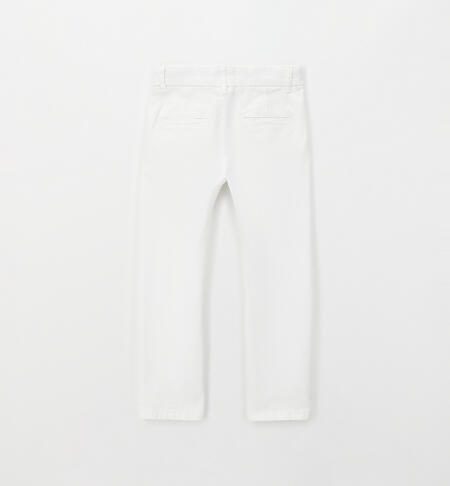 Pantaloni eleganti da bambino BIANCO-0113