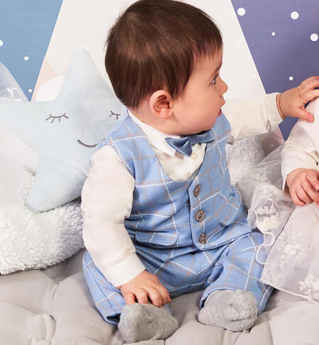 Pantaloni eleganti neonato BLU