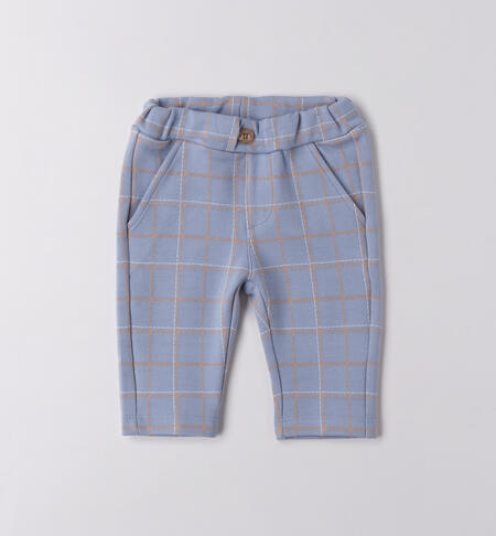 Pantaloni eleganti neonato AZZURRO-3814