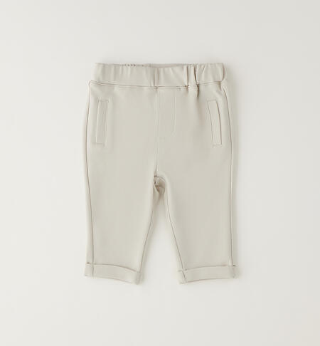 Pantaloni eleganti neonato BEIGE-0421