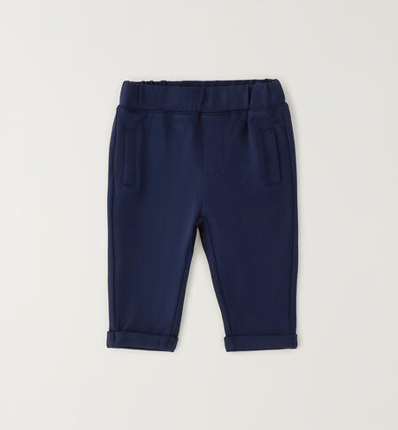 Elegant trousers for newborns BLUE