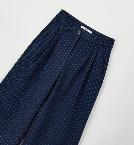 Elegant trousers for girls NAVY-3885