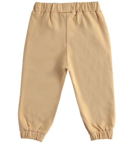 Sweatpants for girls from 9 months to 8 years iDO BEIGE-0732