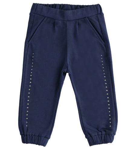 Sweatpants for girls from 9 months to 8 years iDO NAVY-3854
