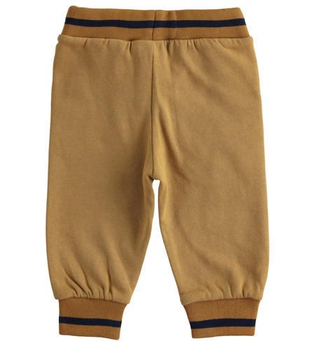 Pantaloni felpati bambino - da 9 mesi a 8 anni iDO DARK BEIGE-0818