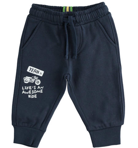 Pantaloni felpati bambino - da 9 mesi a 8 anni iDO NAVY-3885