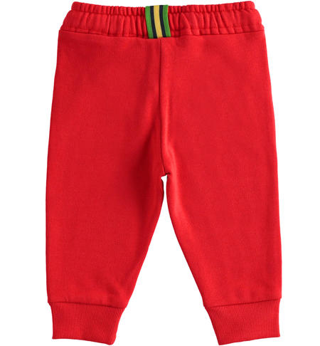 Pantaloni felpati bambino - da 9 mesi a 8 anni iDO ROSSO-2236