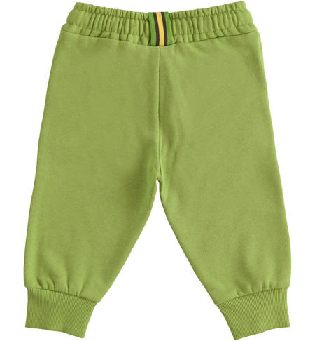 Pantaloni felpati bambino - da 9 mesi a 8 anni iDO VERDE-4932