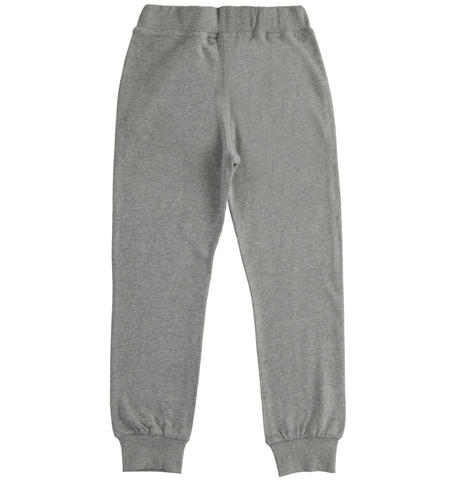 Pantaloni felpati ragazzo - da 8 a 16 anni iDO GRIGIO MELANGE-8970