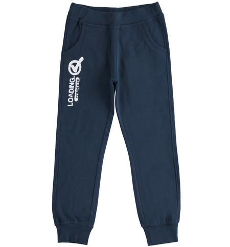 Pantaloni felpati ragazzo - da 8 a 16 anni iDO NAVY-3885