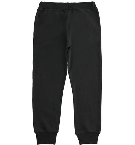 Pantaloni felpati ragazzo - da 8 a 16 anni iDO NERO-0658