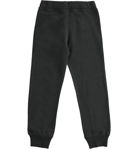 Pantaloni felpati ragazzo - da 8 a 16 anni iDO NERO-0658