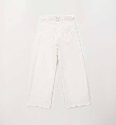Pantaloni iDO da ragazza BIANCO-0113