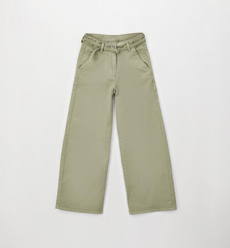Pantaloni iDO da ragazza VERDE MILITARE-4836