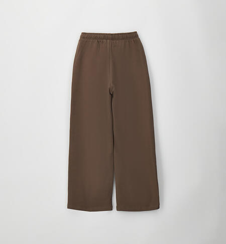 Pantaloni iDO ragazza MARRONE SCURO-0871