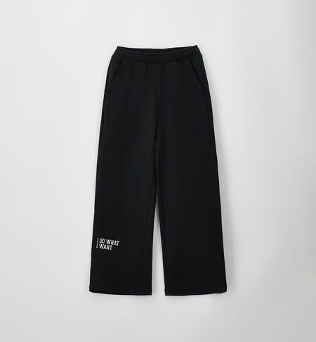 Pantaloni iDO ragazza NERO-0658