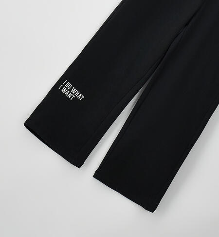 Pantaloni iDO ragazza NERO-0658