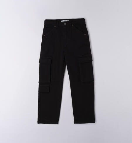 Pantaloni iDO ragazzo NERO