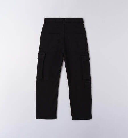Pantaloni iDO ragazzo NERO-0658