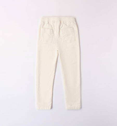 iDO velvet trousers for boys from 8 to 16 years PANNA-0112