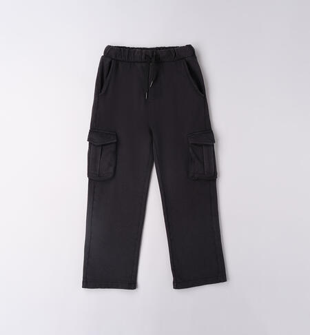 Pantaloni multitasche ragazzo NERO
