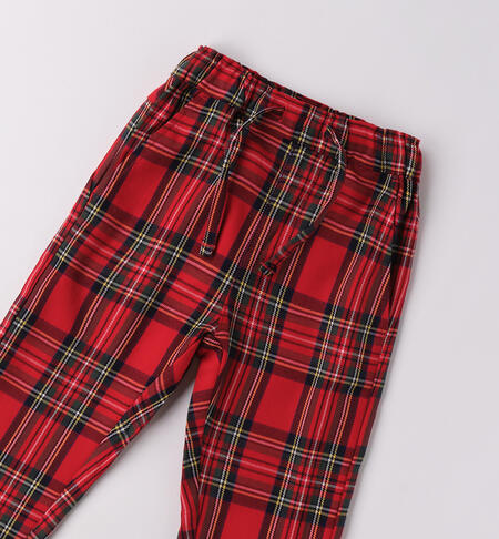 Pantaloni Natale bambino ROSSO-2253