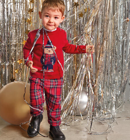 Pantaloni Natale bambino ROSSO