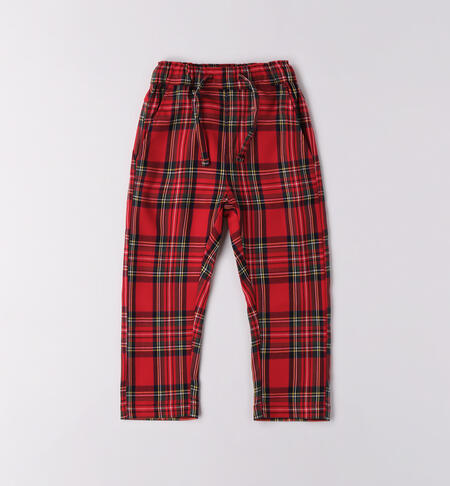 Pantaloni Natale bambino ROSSO-2253