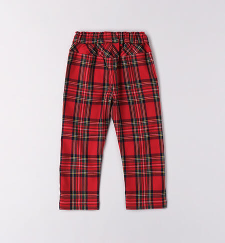 Pantaloni Natale bambino ROSSO-2253