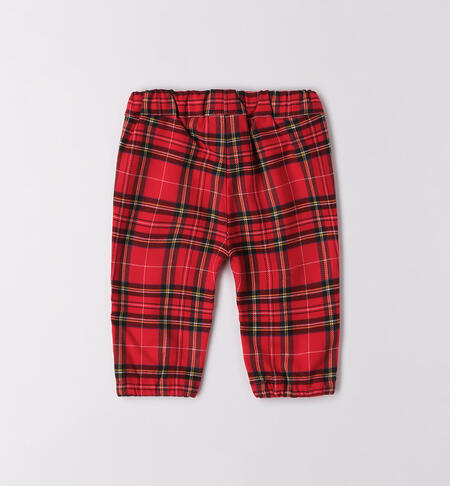 Pantaloni natalizi neonato ROSSO-2253