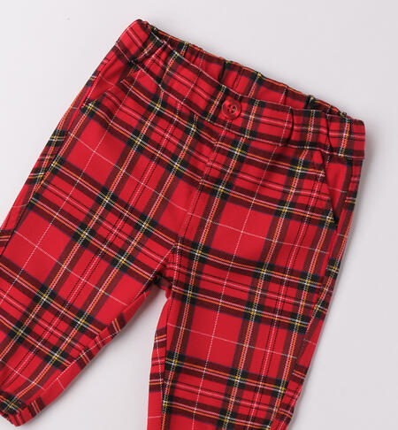 Pantaloni natalizi neonato ROSSO-2253