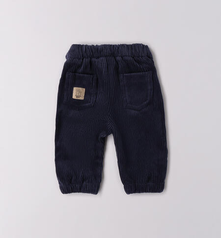 Pantaloni neonato velluto NAVY-3885
